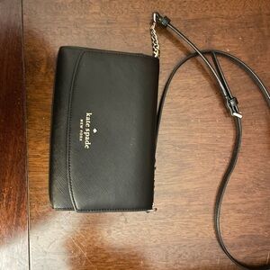 Kate Spade Black Leather Shoulder Bag
